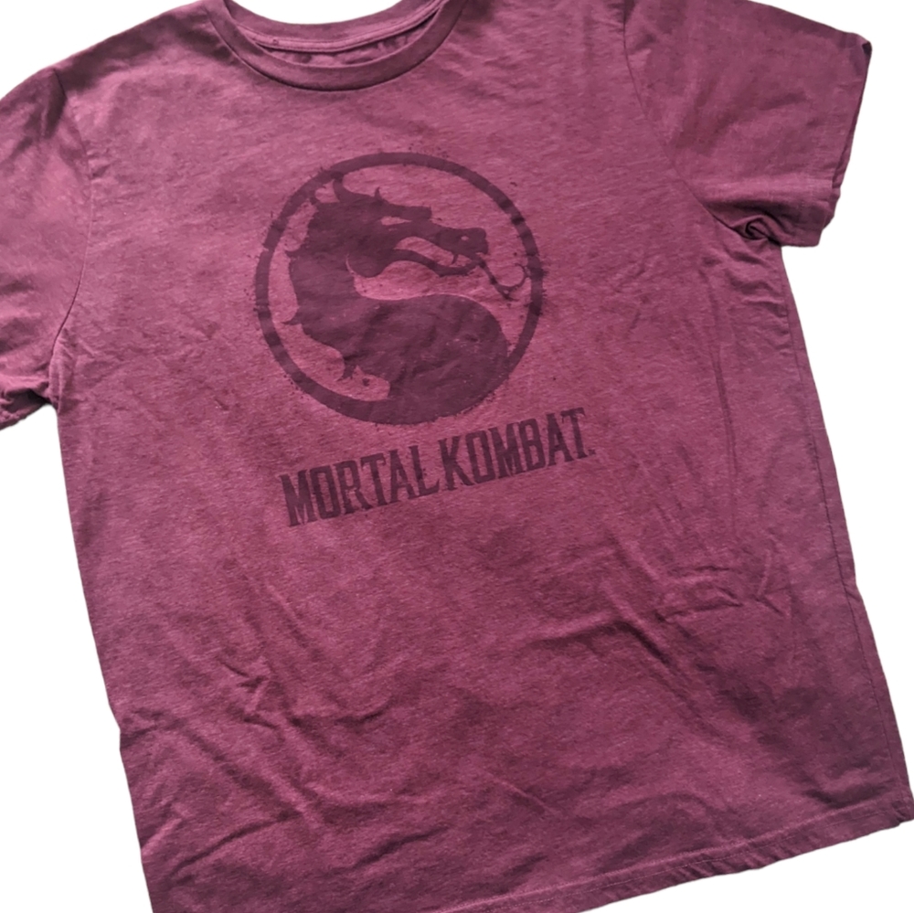 Mortal Kombat Official T-shirt Maroon extra large